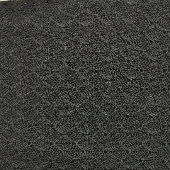 LAUNDRY BY SHELLI SEGAL | Black Crochet Scalloped Hem Strappy Dress - Picture 12 of 12